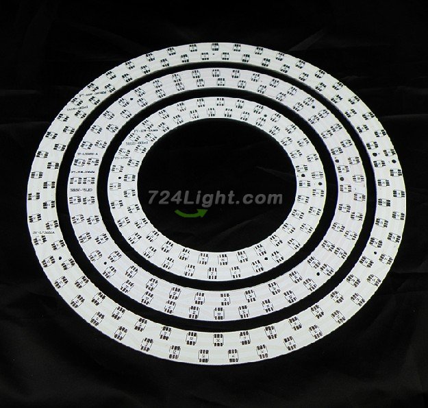 18W 15W 12W SMD5050 Circular Ceiling Light Aluminum Plate Combination Diameter 260mm 206mm 150mm