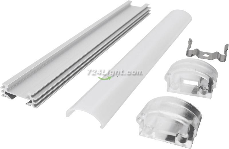 Aluminum Slot Housing Kit with Magnet Magnetic Mounting Shelf Linear Light Hard Light Bar Kit