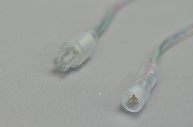 22AWG 35cm Waterproof 4pin LED Connector Transparent Line Waterproof Female And Male LED Connector