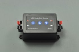 LED Dimmer Single Color With 3 Keys LED Remote Control 12V-24V 8A Black