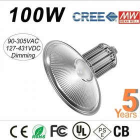100W LED High Bay Light For Industrial Outdoor Lighting With Mean Well Power Supply