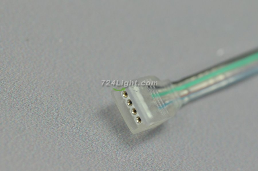 Transparent 4Pin RGB Strip Connect Female Connector Cable for 5050 3528 5630 RGB LED light Strip