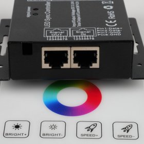 12-24V 8A×4 LED RGB Touch Series LED Round Controller For RGB LED Strip