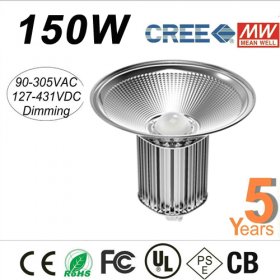150W LED High Bay Light For Industrial Outdoor Lighting With Mean Well Power Supply