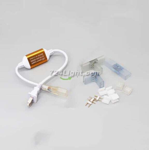 8x16 LED NEON Strip Light Accessories Strip Connector and Installation Clips