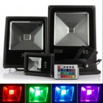 RGB Color Changing LED Floodlight with Remote Controller IP65 Waterproof