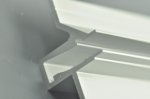 LED Recessed aluminum profile for Shelf Light with glass insert install glass LED Extrusion