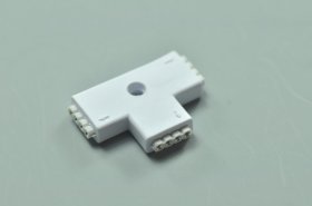 RGB 4pin "L" "T" ''+" "ä¸€" Type Connector For LED RGB Strip connecter to 90 180 360 degrees Both for 5050 3528 RGB Strip