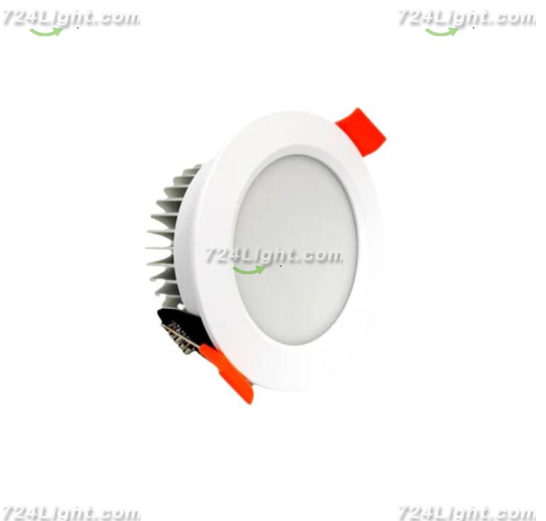 4 Pack RGBW Super Bright Modern Recessed LED Lighting 6W/8W 12V White Round LED Embedded Panel Lights Aluminum Indoor Ceiling Downlight Hotel Lighting Bar Lighting Dancing Room Lighting Restaurant Lighting