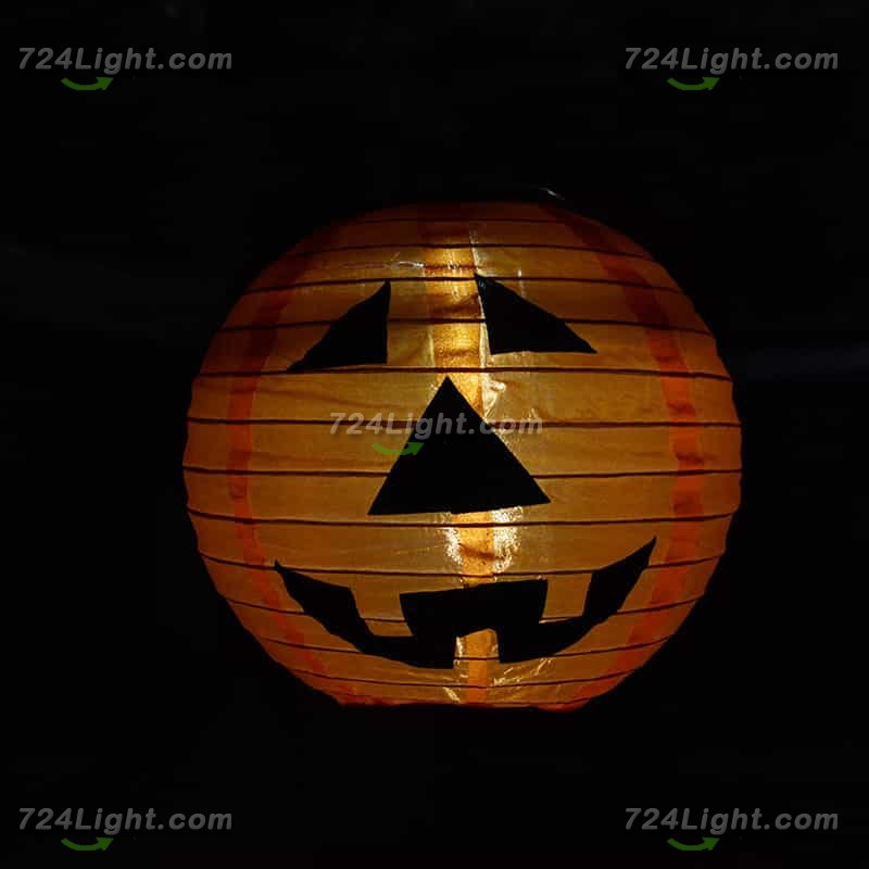 Halloween Pumpkin Decoration - Hanging Solar Lights Outdoor, Waterproof Spooky Hanging LED