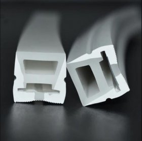 1M/5M/10M/20M Pack of T1616 One Face Emitting LED Neon Light Housing Kit with End Caps and Mounting Clips, Flexible Neon Channel Fit for 10/12 Wide LED Strip Lights
