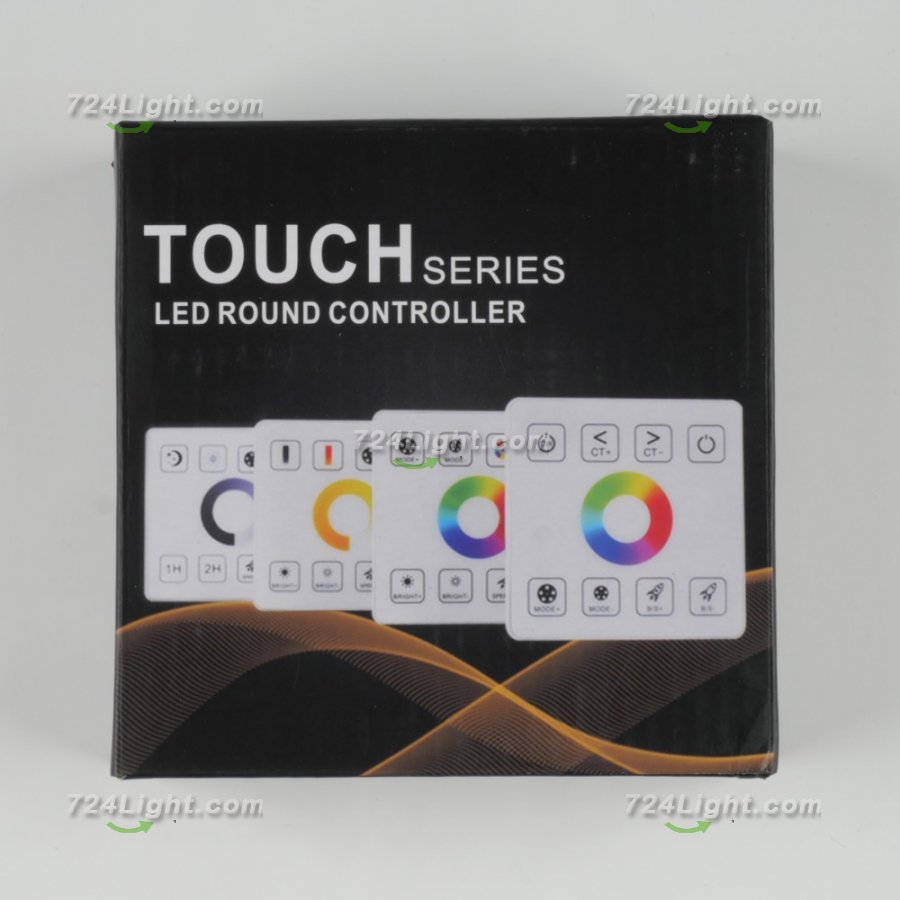 12-24V 8A×4 LED RGB Touch Series LED Round Controller For RGB LED Strip