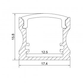 Bestsell U LED Aluminium Extrusion Recessed LED Aluminum Channel 1 meter(39.4inch) LED Profile