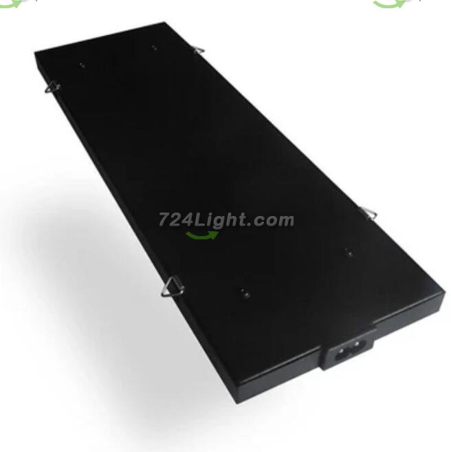 Black Oblong 40W AC85~265V LED Grow Light for Indoor Plant, Full Spectrum Panel Grow Light with IR UV, Indoor Plant Growing Lamp for Succulents, Veg and Flowering/Greenhouse Hydroponic