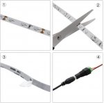 DC12V SMD3528-300-IR InfraRed 850nm, 940nm IR LED Strip Lighting, 60LEDs 4.8W Per Meter LED Tape
