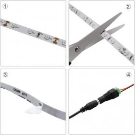 DC12V SMD3528-300-IR InfraRed 850nm, 940nm IR LED Strip Lighting, 60LEDs 4.8W Per Meter LED Tape