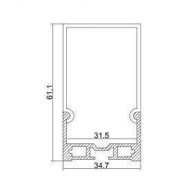 LED Aluminum profile for strip suspension light