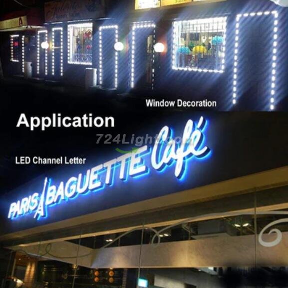 20pcs/pack LED Modules String with 5730 3 LED 160°Beam DC12V 90LM 1.5W Module Light Waterproof IP67 with Adhesive Tape Back