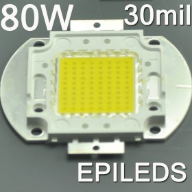EPILEDS 80W High Power LED Chip Light 6400 Lumens 30*30mil Chip LED Light