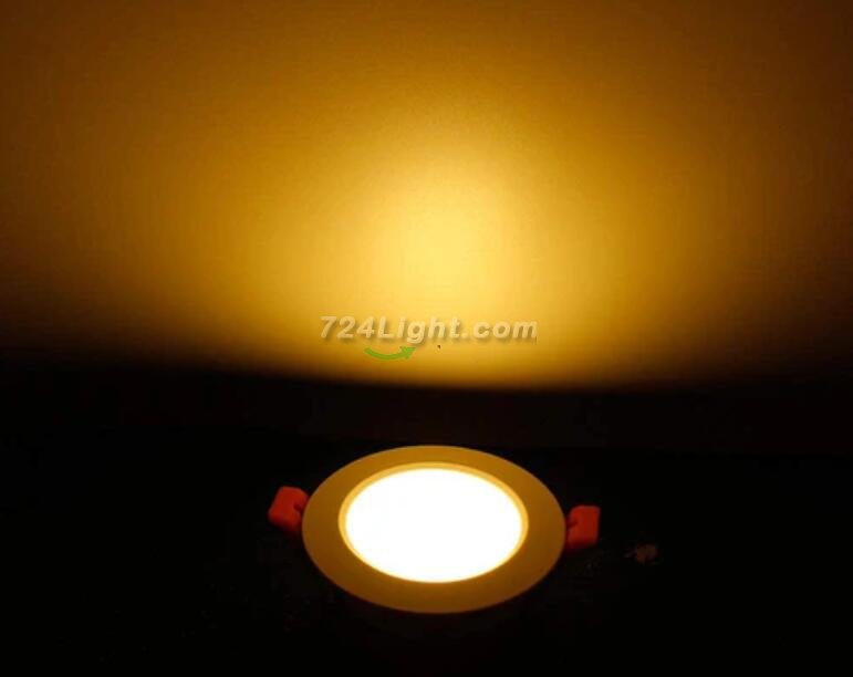 10 Pack 7W 500LM Dimmable Antifog LED Downlight CRI80 Flat Diffuser Ceiling Light -3-3/8'' Cutout