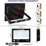 2Pack Black Lights - 100W 385-400 nm AC85-265V Upgraded LED Flood Light with Switch, Waterproof IP66 for Glow Party, Stage Lighting, Aquarium, Glow in The Dark, Body Paint, Fluorescent Poster, Neon Glow