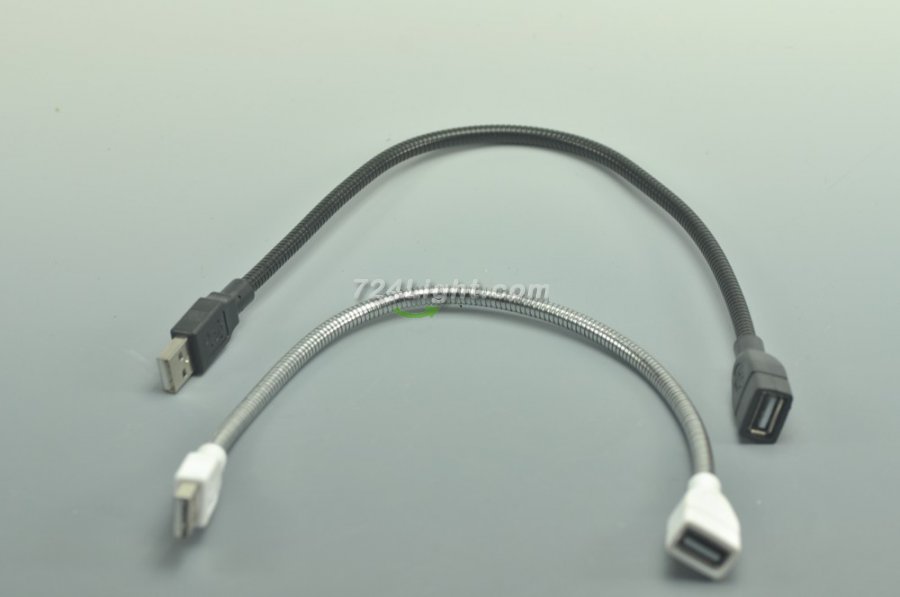 USB Snake Extension Cord 4PIN Can Data Transfer Î¦6*350mm For LED Lamp