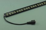 Black 1Meter Double Row Waterproof LED Strip Bar 39.3inch 5630 Rigid LED Strip 12V With DC connector 144LEDs/M