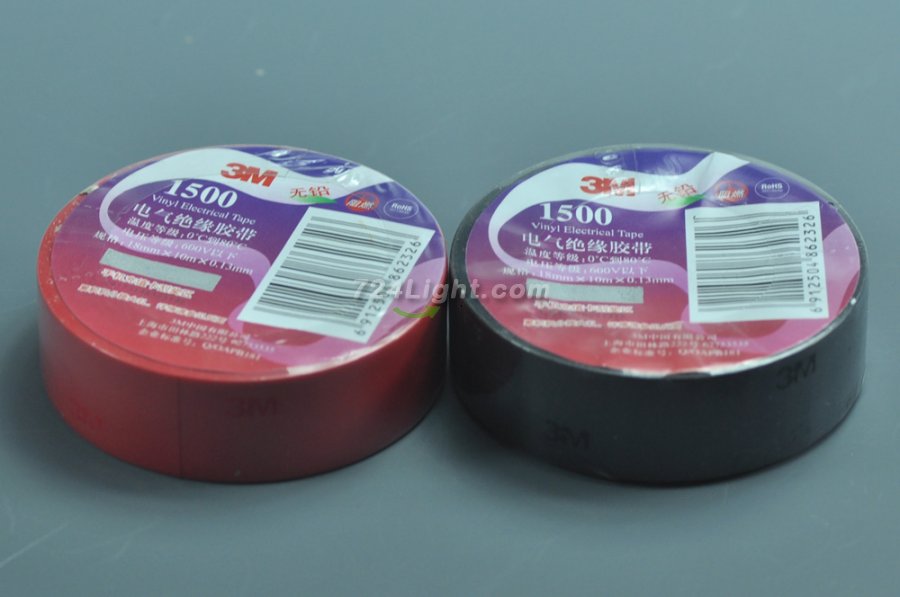 3M Vinyl Adhesive Insulating Tape 1500# Leaded PVC Electrical Insulation Tape 18mm *10m*0.13mm