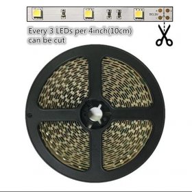 DC 12V Red/Blue/Green/Yellow Dimmable SMD5050-150 Flexible LED Strips 30 LEDs Per Meter 10mm Width 450lm Per Meter