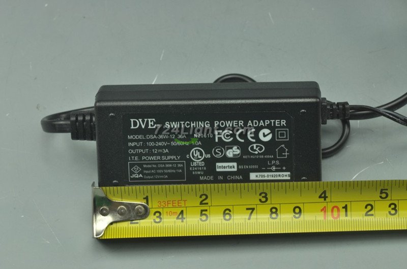 Original 12V 3A Min Adapter Power Supply UK 36 Watt LED Power Supplies For LED Strips LED Lighting