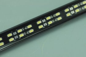 Black 1.2Meter Double Row Waterproof LED Strip Bar 48inch 5630 Rigid LED Strip 12V With DC connector 168LEDs/M