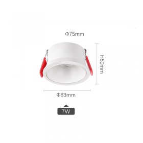 7W EMBEDDED ANTI-GLARE SPOTLIGHTLED CEILING LIGHT HOME LIVING ROOM WALL WASHER LIGHT COB NARROW EDGE DOWNLIGHT