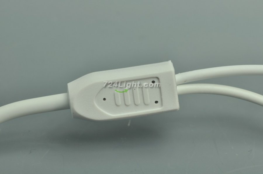 Compact Power Supply to Splitter White Cable LED Light Power Splitter DC 1 to 2 3 4 5 6 Adapter