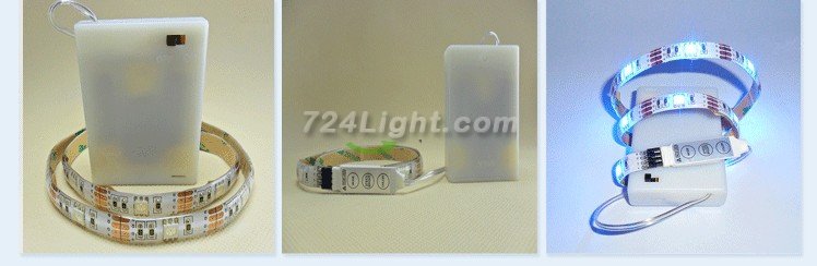 5050 RGB LED Strip Light Battery Powered LED Strip Kits LED Multi-purpose DIY Lights Show Decoration Lights