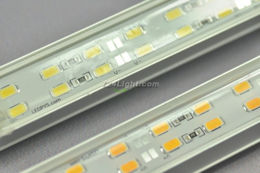 Wholesale Wholesale Waterproof Double Row LED Strip Bar 39.3inch 5630 1Meter Rigid LED Strip 12V 144LEDs/M