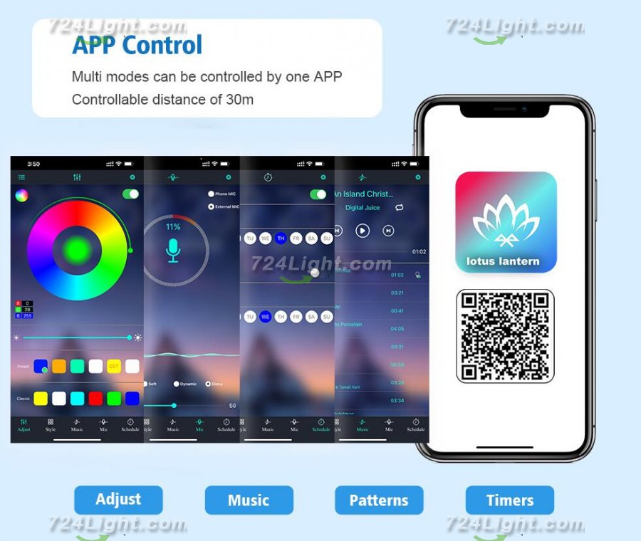Hexagon Lights Smart App Control RGB Hexagon LED Lights for Wall or Desktop with Music Sync for Gaming Room Streaming Decor