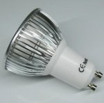 4Pack 3W(3x1W) 120V/220V AC LED Spotlight GU10 Bi-Pin Base LED Light Bulb Aluminum Housing 30° Beam Angle
