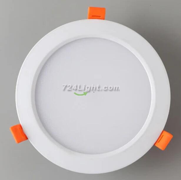 4 Pack RGBW Super Bright Modern Recessed LED Lighting 6W/8W 12V White Round LED Embedded Panel Lights Aluminum Indoor Ceiling Downlight Hotel Lighting Bar Lighting Dancing Room Lighting Restaurant Lighting