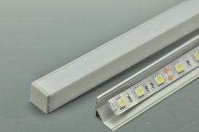 3 meter 118.1" LED U Rectangle Aluminium Channel PB-AP-GL-005 16 mm(H) x 16 mm(W) For Max Recessed 10mm Strip Light LED Profile