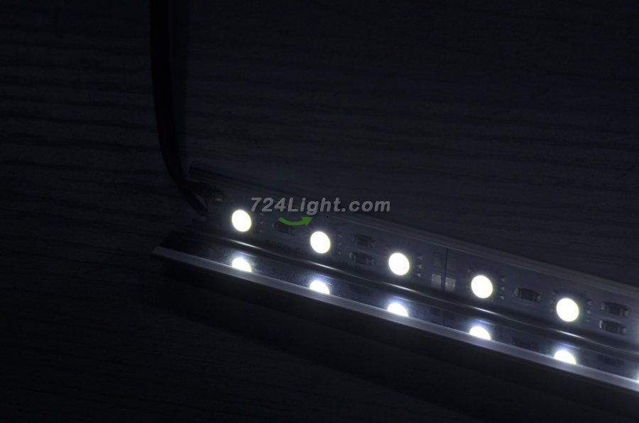 V Style LED Aluminium Extrusion LED Aluminum Channel 1 meter(39.4inch) with Reflector