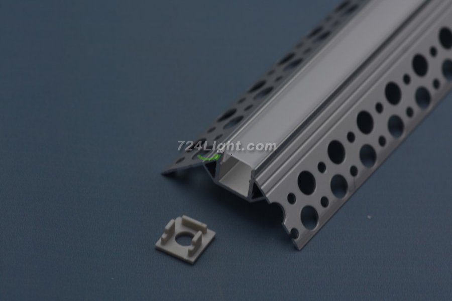 1Meter/3.3ft LED Wall Corner Channel 50.6mm x 22.8mm Seamless Led Housing