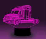 Transportation Images 3D Illusion LED Night Light w/ 16 Colors Remote Touch Switch Adjustable Brightness for Kids Bedroom Decoration
