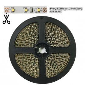 High CRI 90 Strip Light LED, Flexible 12V LED Strips, SMD3528-300 60 LEDs 300LM Per Meter, 8mm Wide Tape