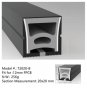 16.4FT(5Meters) 20*20mm 120° Top Emitting IP67 Waterproof Flexible Full Black Silicon LED NEON Tube Housing Fit for 12mm Wide LED Strip Light