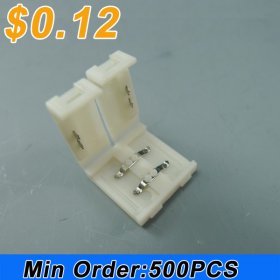 Wholesale LED Strip Clip for 5050 3528 5630 Single Color Strip Connect optional 10mm 8mm 12mm 2pin Easy adapter