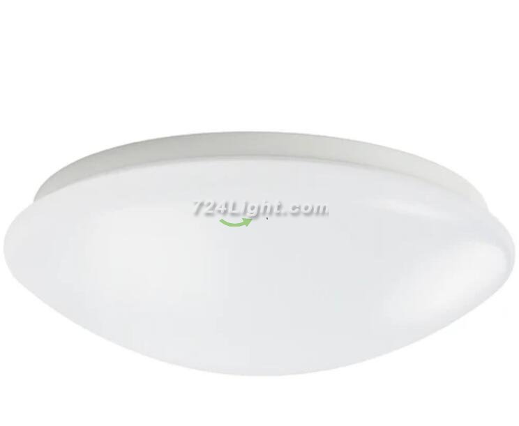 36W 19.68 inch (500mm) odern LED Flush Mount Ceiling Light Fixture Round Acrylic Shade White Finish Mushroom Shape and CCT changable with RF control