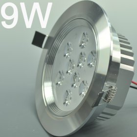 9W CL-HQ-01-9W Recessed Ceiling light Cut-out 114mm Diameter 5.5" Silver Recessed Dimmable/Non-Dimmable LED Downlight