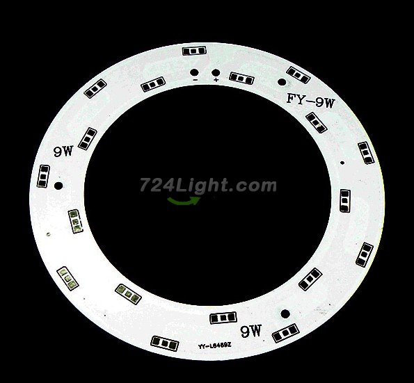9W 18LED SMD 5630 Circular Ceiling Light Aluminum Plate Outer Diameter 130MM