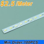 Wholesale 39.3inch 5630 Rigid LED Strips 72LED 1M 12V DC Aluminium Rigid Strip Light For Cabinet/Wardrobe/Celling