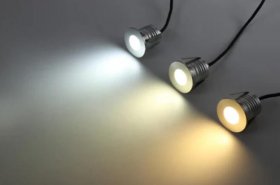8PCS Pack 3W IP68 Underwater LED Lights Round Stainless Steel Cover Villa Garden Swimming Pool LED Light